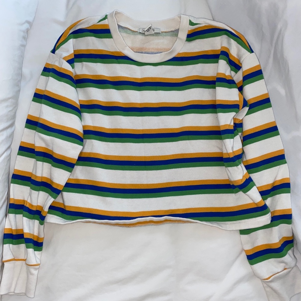 Colorful striped sweatshirt